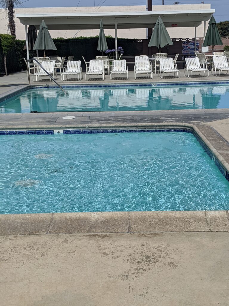 pool viewed from east